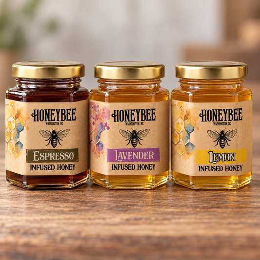 HONEYBEE Infused Honey Sampler - Choose Any 3